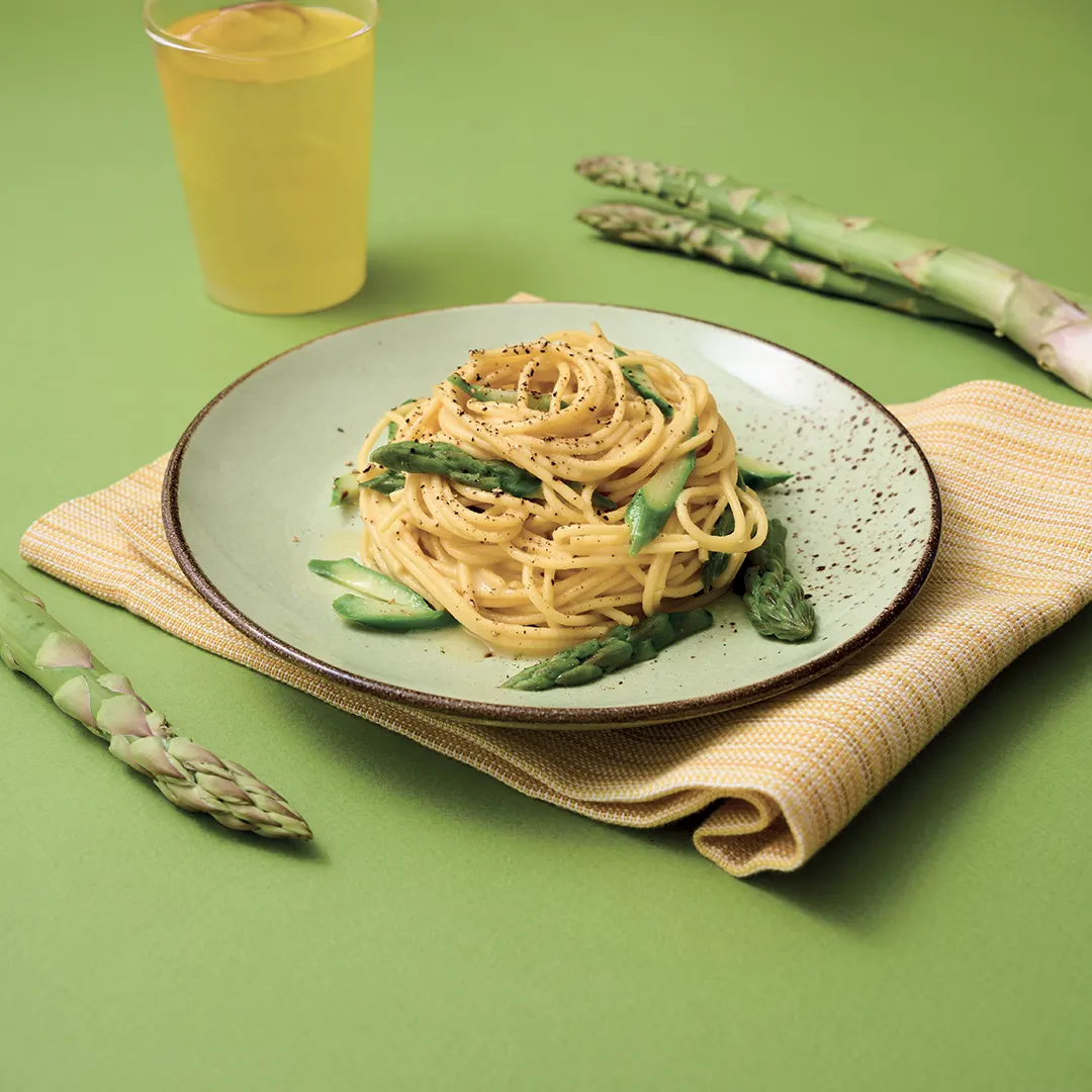 Spaghetti con asparagi e uova - Ricette di Pasta con Lupini - Pasta La Molisana